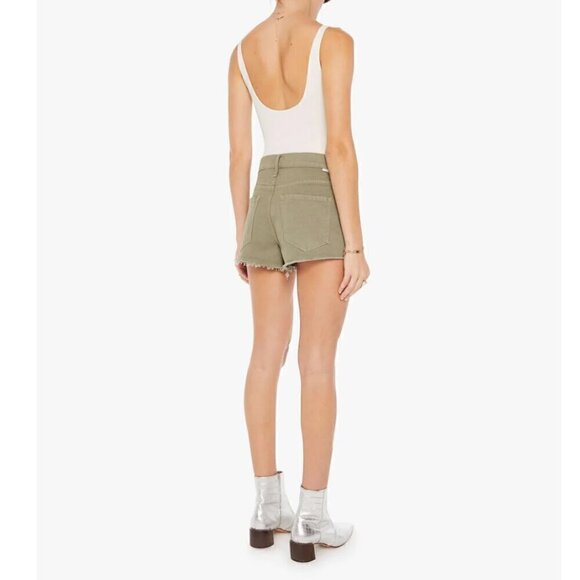 #5 NWT MOTHER Denim The Dodger Short Short Fray in Mermaid - Picture 3 of 7